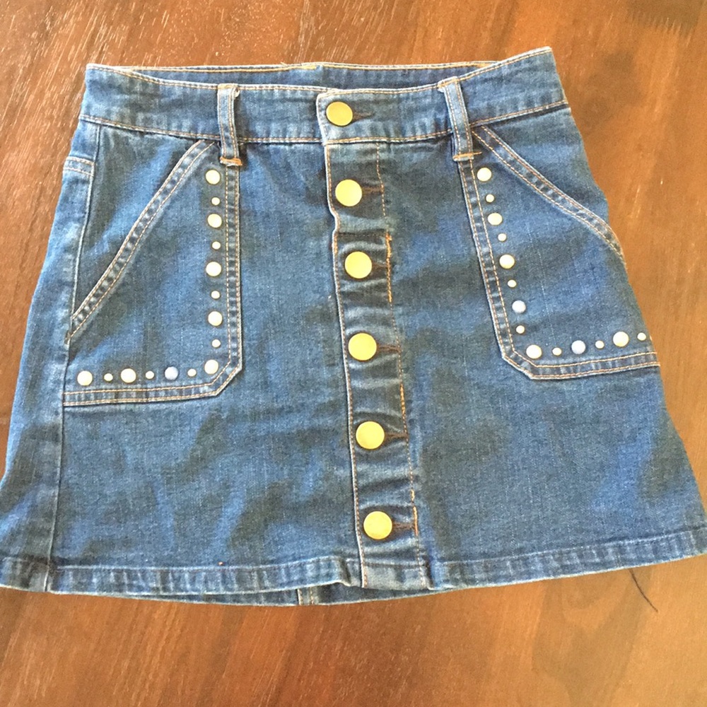 Justice girls jeans skirt size 10